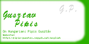 gusztav pipis business card